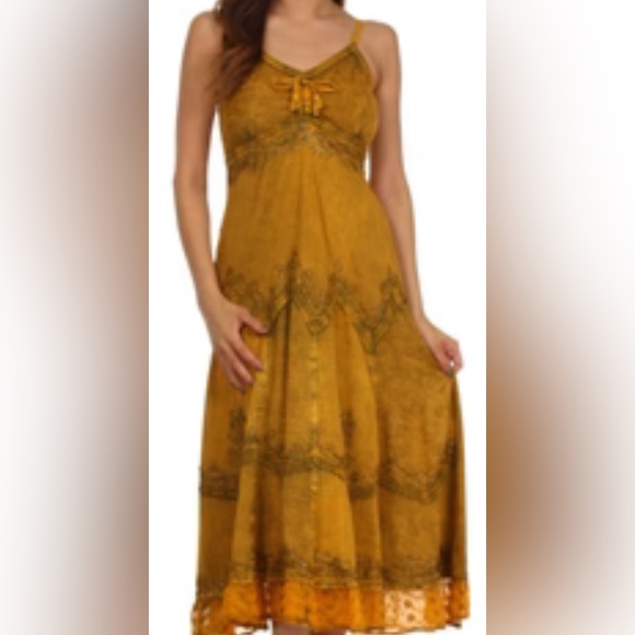 Spaghetti strap vintage style dress - Picture 1 of 8